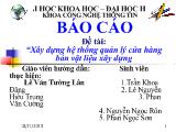 Đề tài Xây dựng hệ thống quản lý cửa hàng bán vật liệu xây dựng