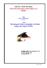Đề tài Xây dựng mô hình và giải pháp triển khai mạng cho công ty MTEK