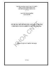 Khóa luận Áp dụng mô hình đấu giá qua mạng cho bài toán ghép cặp có trọng