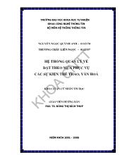 Khóa luận Hệ thống quản lý vé đặt theo mùa phục vụ các sự kiện thể thao, văn hóa