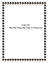 Luận văn Bảo mật mạng máy tính và tường lửa
