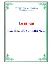 Luận văn Quản lý thư viện Aptech - Hải Phòng