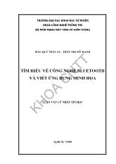 Luận văn Tìm hiểu về công nghệ Blutooth và viết ứng dụng minh họa