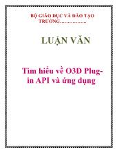 Luận văn Tìm hiểu về O3D Plugin API và ứng dụng
