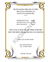 Phân tích tự động dữ liệu viedeo số hỗ trợ truy tìm thông tin thị giác dựa vào nội dung