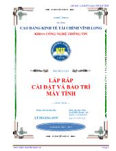Tiểu luận Lắp ráp cài đặt và bảo trì máy tính