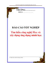 Tìm hiểu công nghệ Flex và xây dựng ứng dụng minh họa