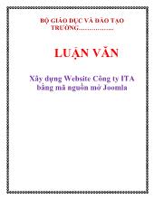 Xây dựng website công ty Ita bằng mã nguồn mở joomla