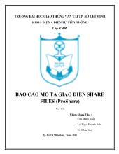 Báo cáo Mô tả giao diện share files (proshare)