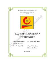 Bảo trì và nâng cấp hệ thống PC