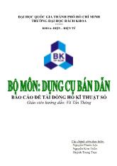 Bộ môn dụng cụ bán dẫn - Đồng hồ kĩ thuật số