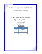 Chuyên đề Báo cáo seminar struts 2 - Bộ môn java