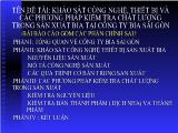 Đề tài Khảo sát công nghệ, thiết bị và các phương pháp kiểm tra chất lượng trong sản xuất bia tại công ty bia Sài Gòn