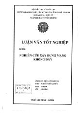 Đề tài Nghiên cứu xây dựng mạng không dây