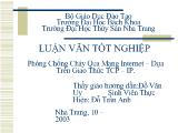 Đề tài Phòng chống cháy qua mạng internet – dựa trên giao thức TCP – IP