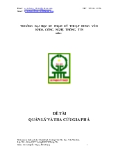 Đề tài Quản lý và tra cứu gia phả