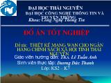 Đề tài Thiết kế mạng wan cho ngân hàng chính sách xã hội tỉnh Thái Nguyên