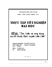 Đề tài Tìm hiểu và ứng dụng các kĩ thuật định tuyến tiên tiến
