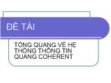 Đề tài Tổng quang về hệ thống thông tin quang coherent
