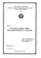 Đề tài Xây dựng chương trình điều khiển số bằng C++ Builder