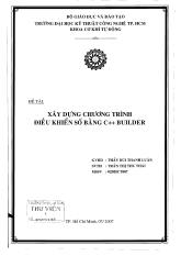 Đề tài Xây dựng chương trình điều khiển số bằng C++ Builler