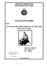 Đề tài Xây dựng hệ thống khoan lây mẫu mía dùng PLC