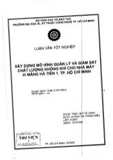 Đề tài Xây dựng mô hình quản lý và giám sát chất lượng khoongkhis cho nhà máy xi măng Hà Tiên1, TP Hồ Chí Minh