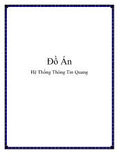 Đồ án Hệ thống thông tin quang