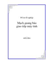 Đồ án Mạch quang báo giao tiếp máy tính