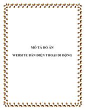 Đồ án Mô tả website bán điện thoại di động