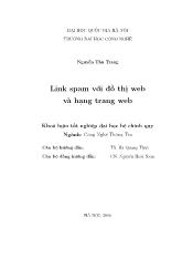 Khóa luận Link spam với đồ thị web và hạng trang web