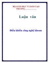 Luận văn Điều khiển công nghệ khoan