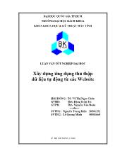 Luận văn Xây dựng ứng dụng thu thập dữ liệu tự động từ các Website