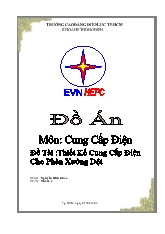 Môn cung cấp điện - Đề tài Thiết kế cung cấp điện cho phân xưởng dệt