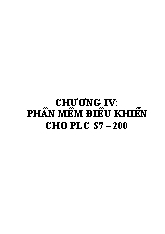 Phần mềm điều khiển cho plc s7 – 200