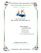 Phân tích thiết kế hệ thống thông tin của dự án quản lý mua bán thiết bị máy tính