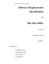 Software Requirements Specification for Đọc báo online