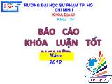 Sử dụng phần mềm powerpoint để xây dựng một số lược đồ phục vụ việc dạy – Học Địa Lí 11