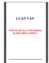 Thiết kế chế tạo và thử nghiệm bộ điều khiển LinDrive