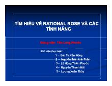 Tìm hiểu về rational rose và các tính năng