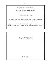 Đề tài Các cơ chế định tuyến qos và thuật toán mở đường ngắn nhất đầu tiên (ospf) mở rộng