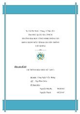 Đề tài Hệ thống báo hiệu số 7 (ss7) (Bộ môn: Công nghệ viễn thông)