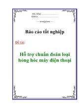 Đề tài Hỗ trợ chuẩn đoán loại hỏng hóc máy điện thoại