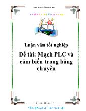 Đề tài Mạch PLC và cảm biến trong băng chuyền