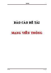 Đề tài Mạng viễn thông