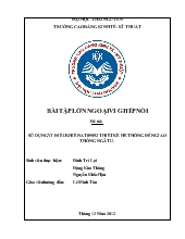 Đề tài Sử dụng vi điều khiển at89s52 thiết kế hệ thống đèn giao thông ngã tư