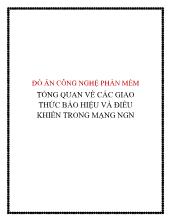 Đồ án Công nghệ phần mềm tổng quan về các giao thức báo hiệu và điều khiển trong mạng ngn
