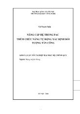 Khóa luận Nâng cấp hệ thống pac thêm chức năng tự động xác định đối tượng tấn công