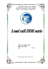 Load cell dde serie