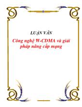 Luận văn Công nghệW - CDMA và giải pháp nâng cấp mạng